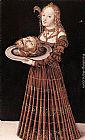 Lucas Cranach The Elder Famous Paintings - Salome with the Head of St John the Baptist